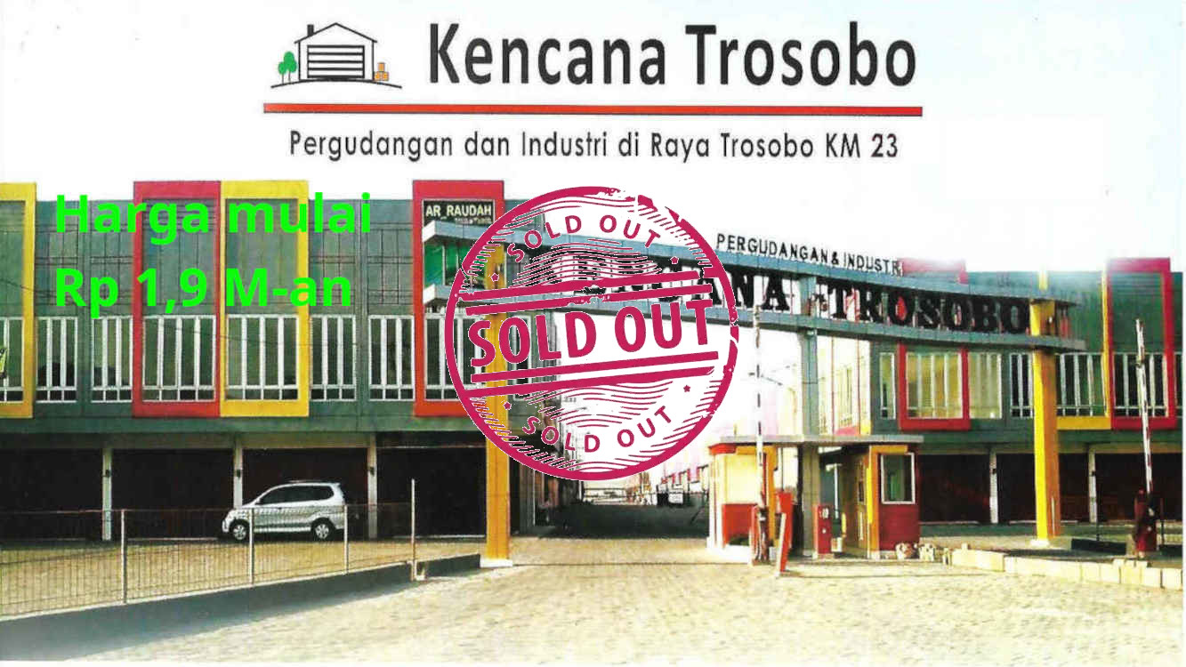 Jual Gudang Sidoarjo Kencana Trosobo Jl. Raya Trosobo KM 23 Sidoarjo Sidoarjo, Harga Murah dan Terjangkau
